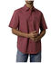 Image #1 - Kimes Ranch Men's MC Copper Plaid Print Short Sleeve Button-Down Stretch Performance Shirt, Red, hi-res