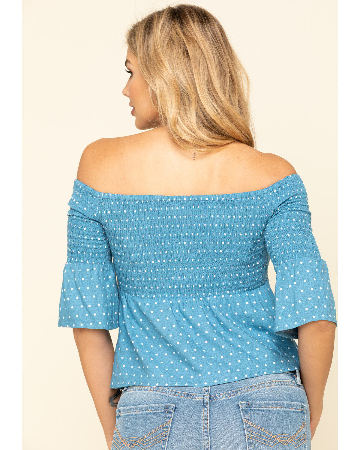 Image #5 - Idyllwind Women's Dreamer Off The Shoulder Polka Dot Top, , hi-res