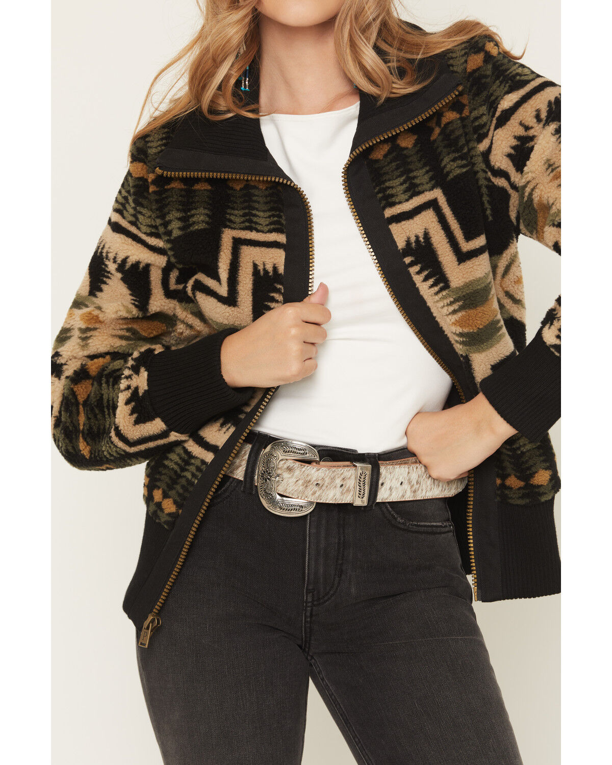 Image #3 - Pendleton Women's Foxglove Jacket, Green, hi-res