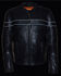 Image #4 - Milwaukee Leather Men's Sporty Scooter Crossover Jacket - 5X, Black, hi-res