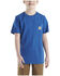 Image #1 - Carhartt Little Boys' Logo Short Sleeve Pocket T-Shirt, Blue, hi-res