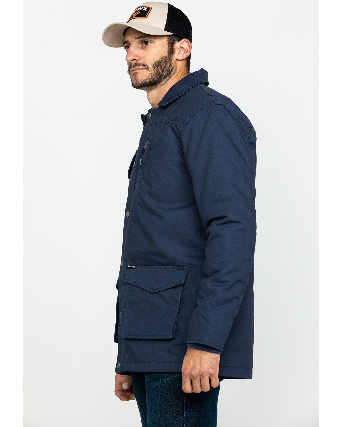 navy barn coat