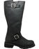 Image #8 - Ad Tec Men's 16" Oiled Leather Engineer Boots - Soft Toe, Black, hi-res