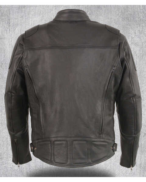 Image #3 - Milwaukee Leather Men's Heated Scooter Jacket - 3X, Black, hi-res