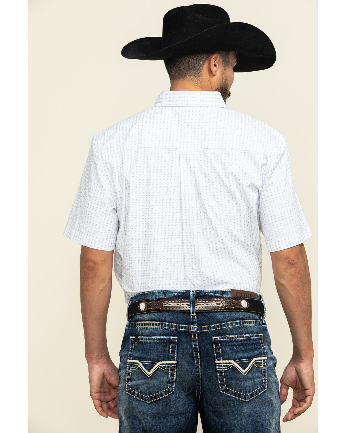Image #2 - Cody James Core Men's Weekend Warrior Striped Short Sleeve Western Shirt, , hi-res