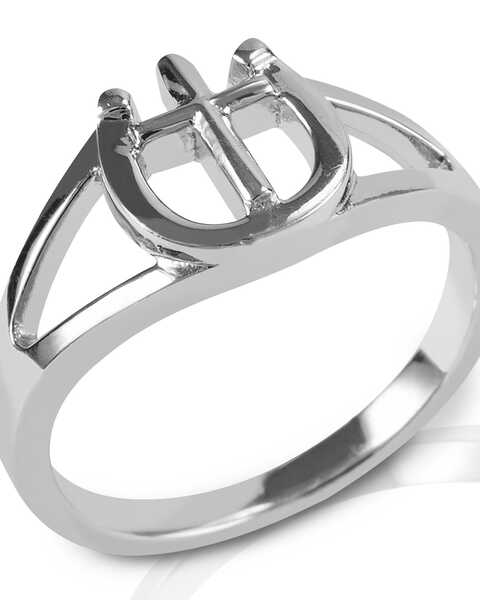 Image #1 - Kelly Herd Women's Cross & Horseshoe Ring, Silver, hi-res