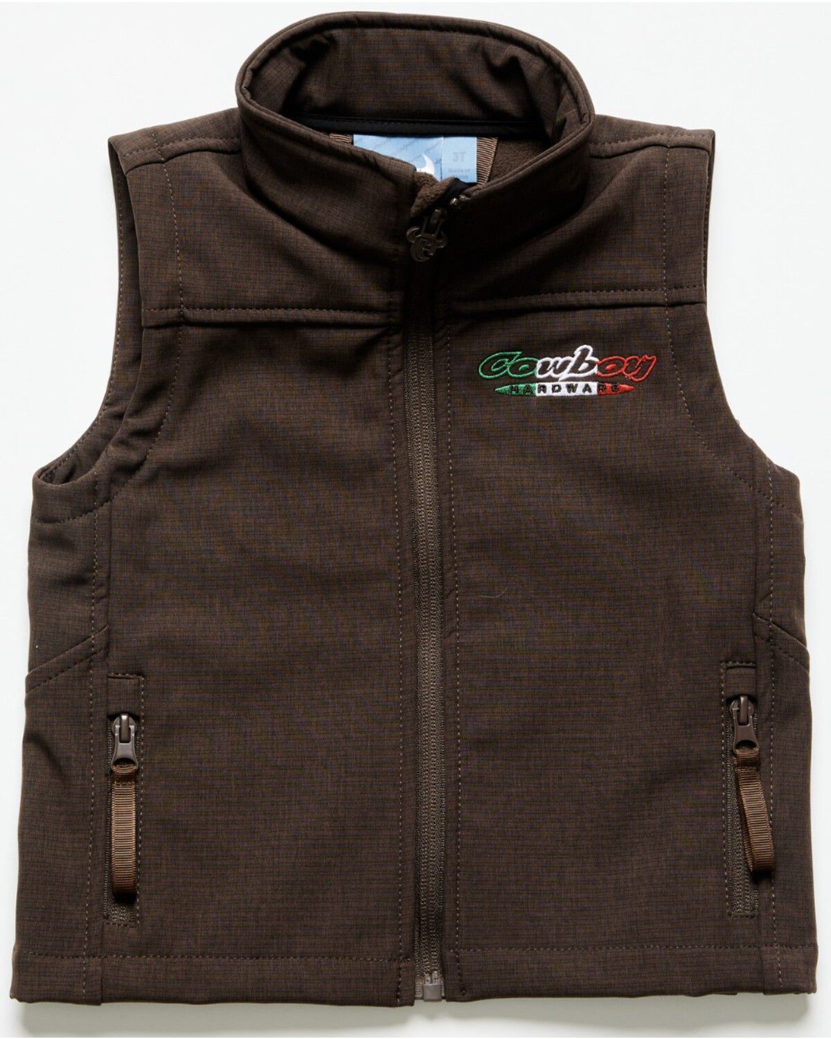 Image #2 - Cowboy Hardware Boys' Hecho En Mexico Vest, Brown, hi-res