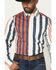 Image #3 - Kimes Ranch Men's 1992 Striped Long Sleeve Button-Down Western Shirt, Navy, hi-res
