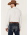 Moonshine Spirit Men's Clean Lines Stripe Long Sleeve Snap Western Shirt , White, hi-res