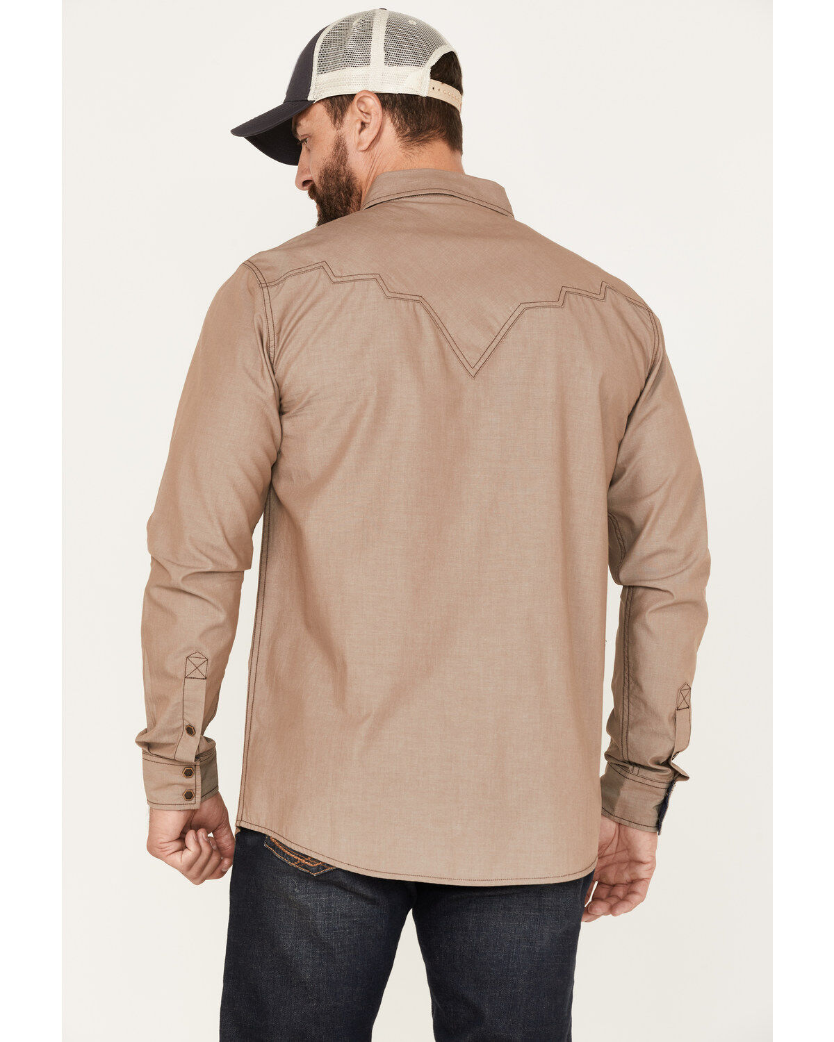 Image #4 - Moonshine Spirit Men's Thunder Road Solid Long Sleeve Snap Western Shirt, , hi-res