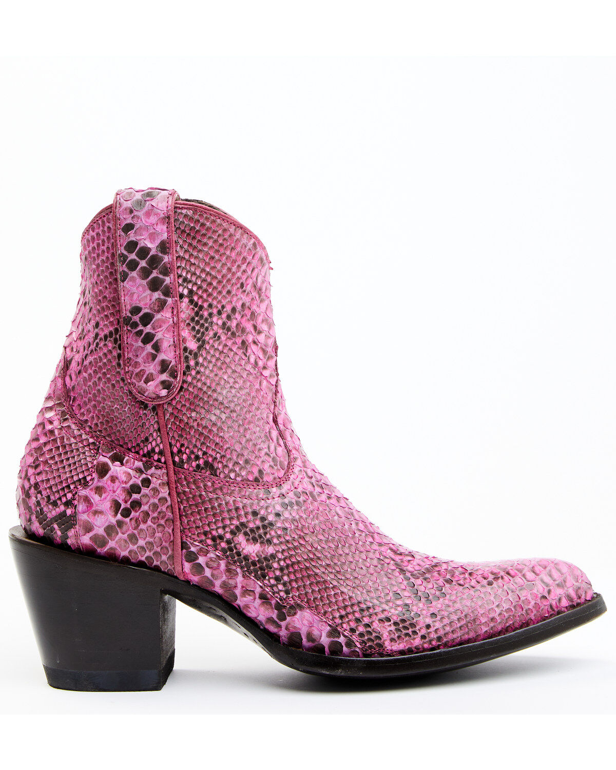 Image #2 - Idyllwind Women's Badass Exotic Python Western Booties - Round Toe, Pink, hi-res