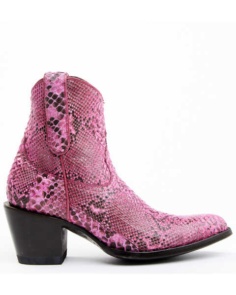 Image #2 - Idyllwind Women's Badass Exotic Python Western Booties - Medium Toe , Pink, hi-res