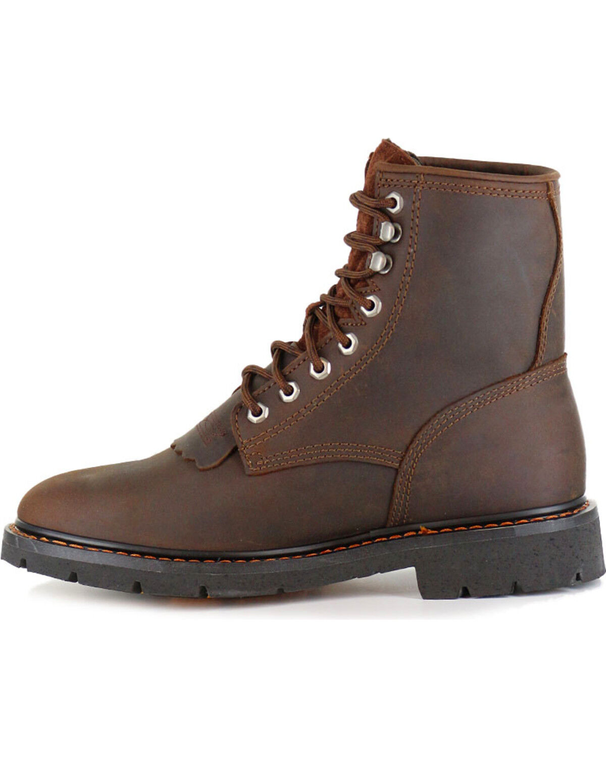 Image #3 - Cody James Men's 8" Lace-Up Kiltie Work Boots - Soft Toe, , hi-res