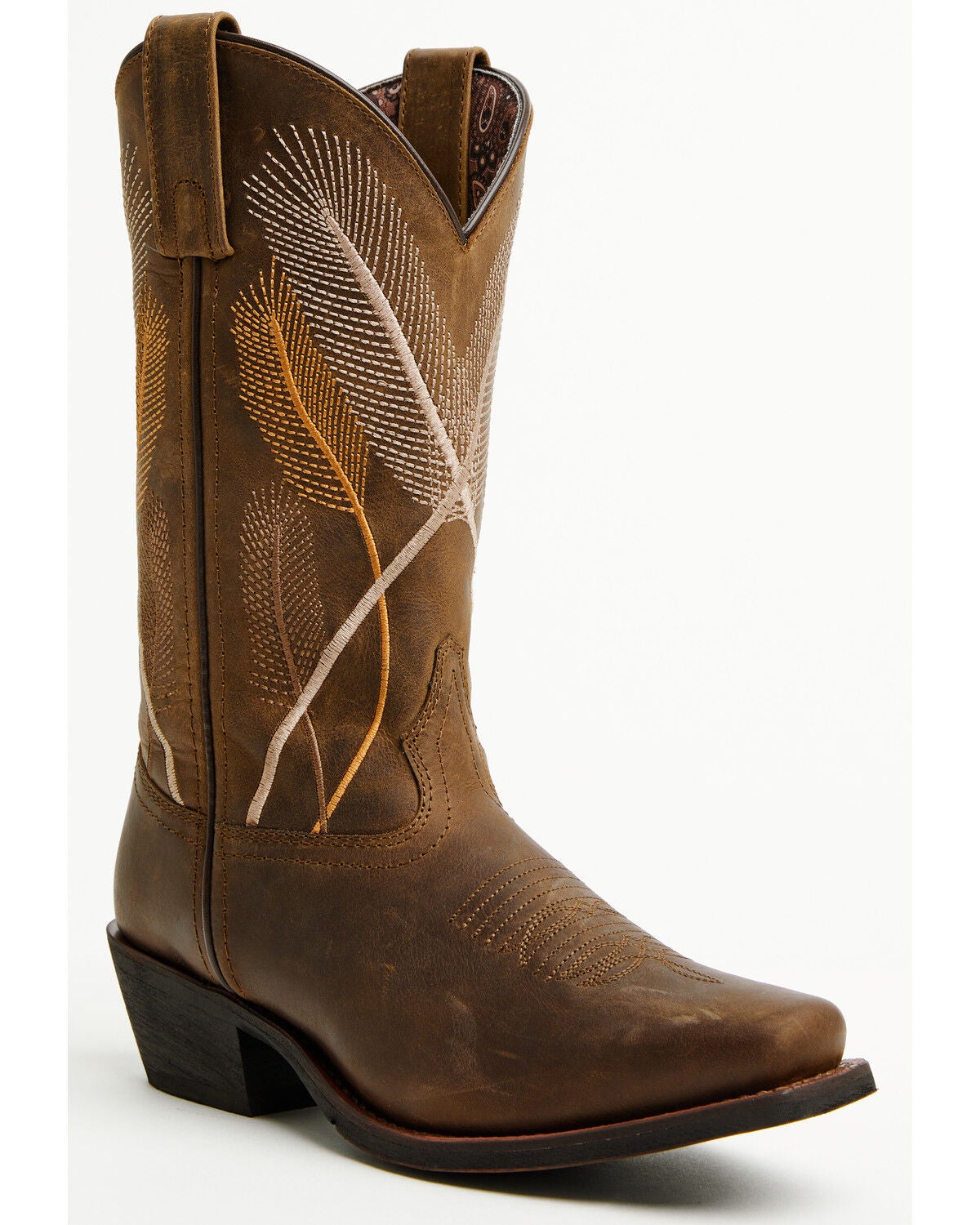 Laredo Women's Field Of Dreams Western Boots - Square Toe, Brown, hi-res