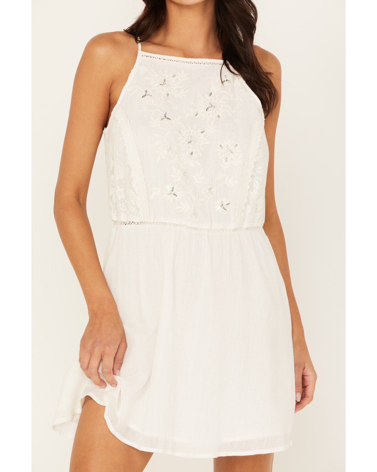 Image #4 - Idyllwind Women's Justyna Embroidered Mini Dress, Ivory, hi-res