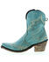 Liberty Black Women's Side Bug & Wrinkle Fontana Crack Short Western Boots - Pointed Toe, Turquoise, hi-res