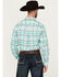 Image #4 - Ariat Men's Jacey Southwestern Print Long Sleeve Button-Down Western Shirt, Turquoise, hi-res