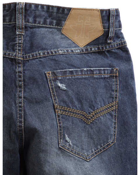 Image #2 - Tin Haul Men's Regular Joe Straight Leg Striped Lining Jeans, Denim, hi-res