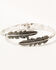 Shyanne Women's Feather Wrap Evil Eye Bracelet Set, Silver, hi-res