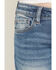 Image #4 - Shyanne Girls' Rome Dark Wash Embellished Pocket Bootcut Stretch Denim Jeans, Dark Wash, hi-res