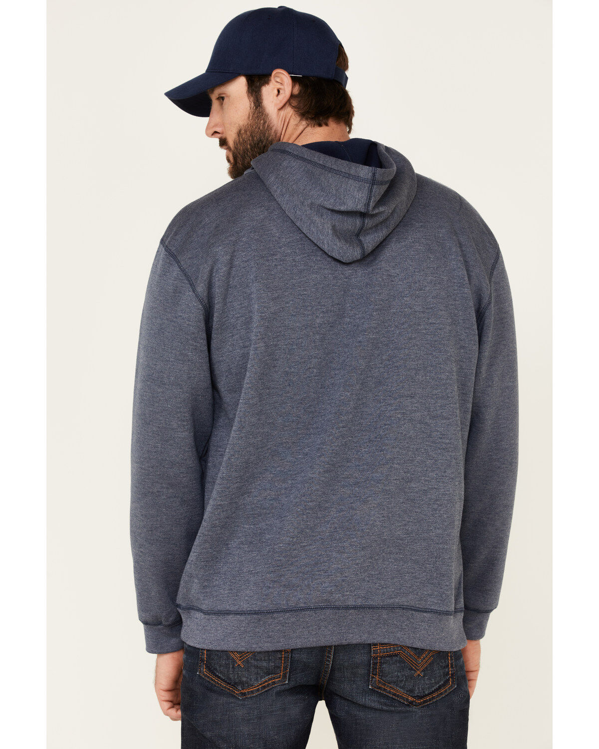 Image #5 - Tin Haul Men's Geometric Abstract Logo Hooded Sweatshirt, Blue, hi-res