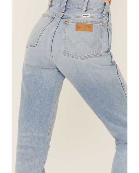 Wrangler Retro Women's Wild West 603 Mid Damaged High Rise Straight Jeans