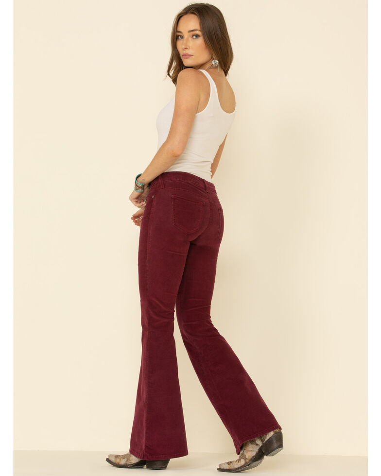 Ariat Women S Wild Berry Corduroy Flare Pants Boot Barn