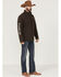 RANK 45® Men's Rodeo Southwestern Logo Sleeve Zip-Front Softshell Jacket , Brown, hi-res