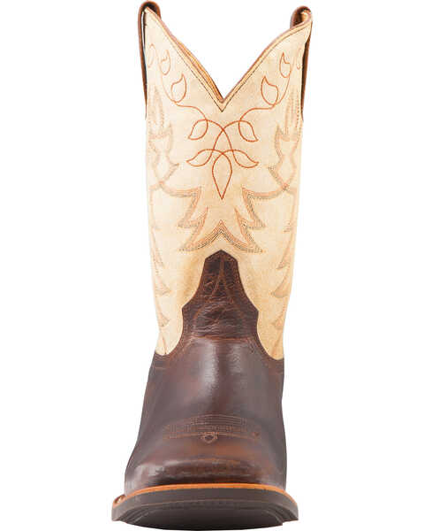 Image #4 - RANK 45® Men's Xero Gravity Unit Performance Western Boots - Broad Square Toe, Brown, hi-res