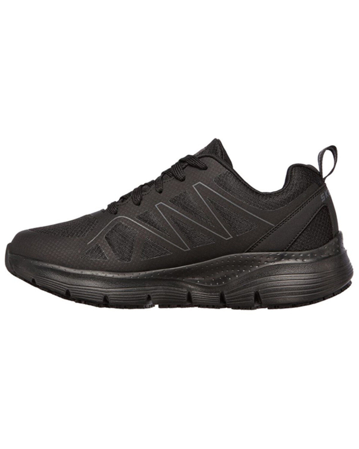 Image #2 - Skechers Men's Arch Fit Axtell Work Shoes - Round Toe, Black, hi-res