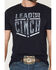 Image #3 - Cinch Men's Boot Barn Exclusive Lead This Life Short Sleeve Graphic T-Shirt, Navy, hi-res
