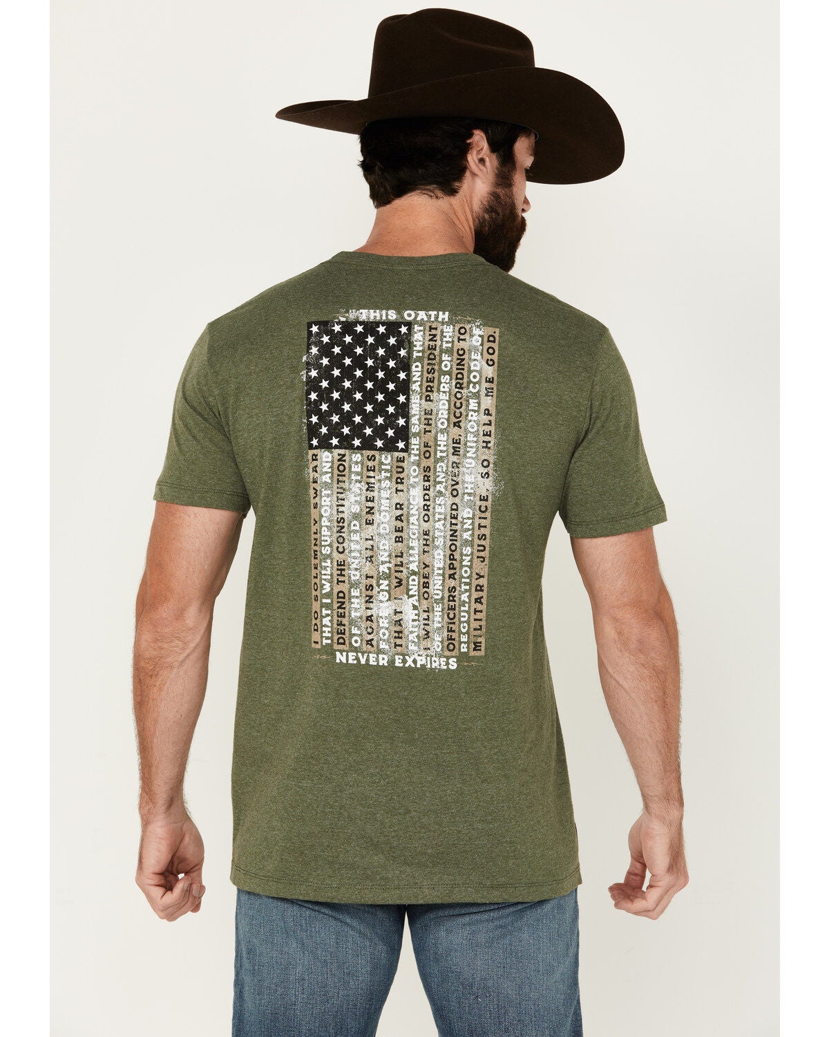 Image #1 - Howitzer Men's Military Oath Short Sleeve Graphic T-Shirt, , hi-res