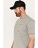 Image #2 - Ariat Men's Rebar Workman Reflective Flag Short Sleeve T-Shirt, Heather Grey, hi-res