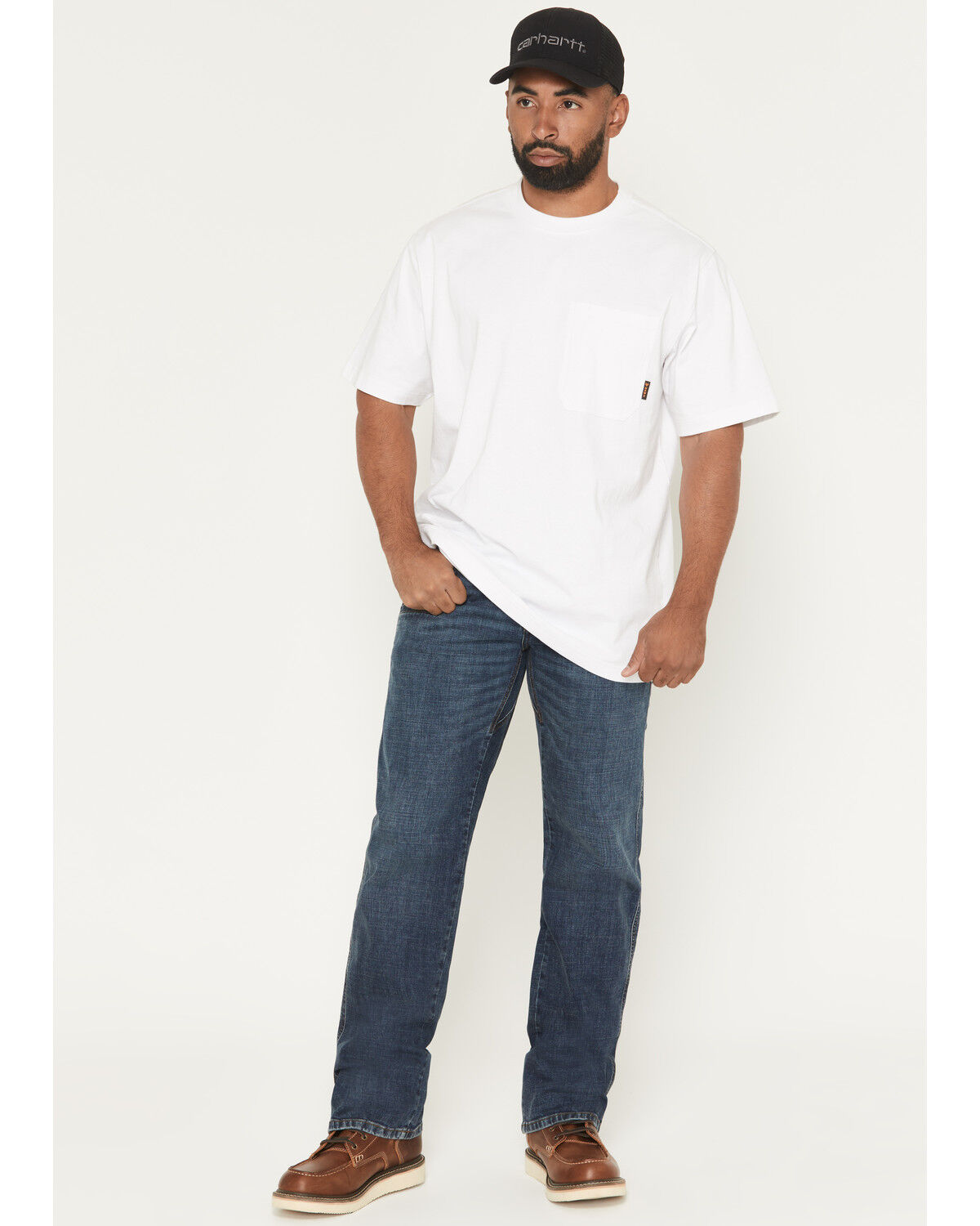 Image #1 - Hawx Men's Tyler Wash Straight Stretch Denim Jeans, Medium Wash, hi-res