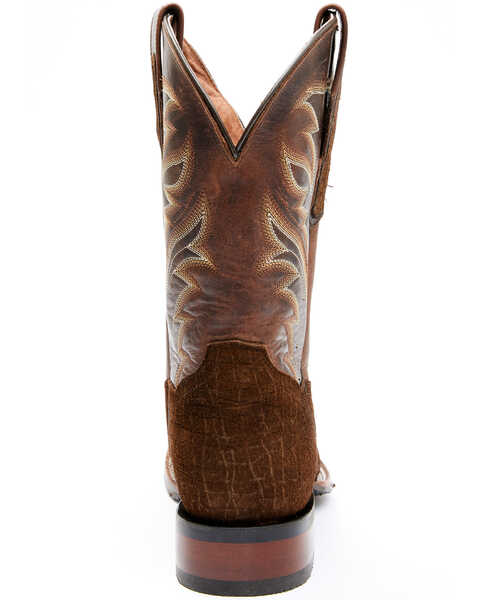 Image #5 - Dan Post Men's Hippo Print Western Performance Boots - Broad Square Toe, Brown, hi-res
