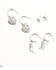 Image #3 - Shyanne Women's Western Earring Set - 6 Piece, Silver, hi-res
