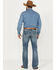 Image #1 - Rock & Roll Denim Men's Pistol Medium Vintage Wash Bootcut Stretch Denim Jeans, Medium Wash, hi-res
