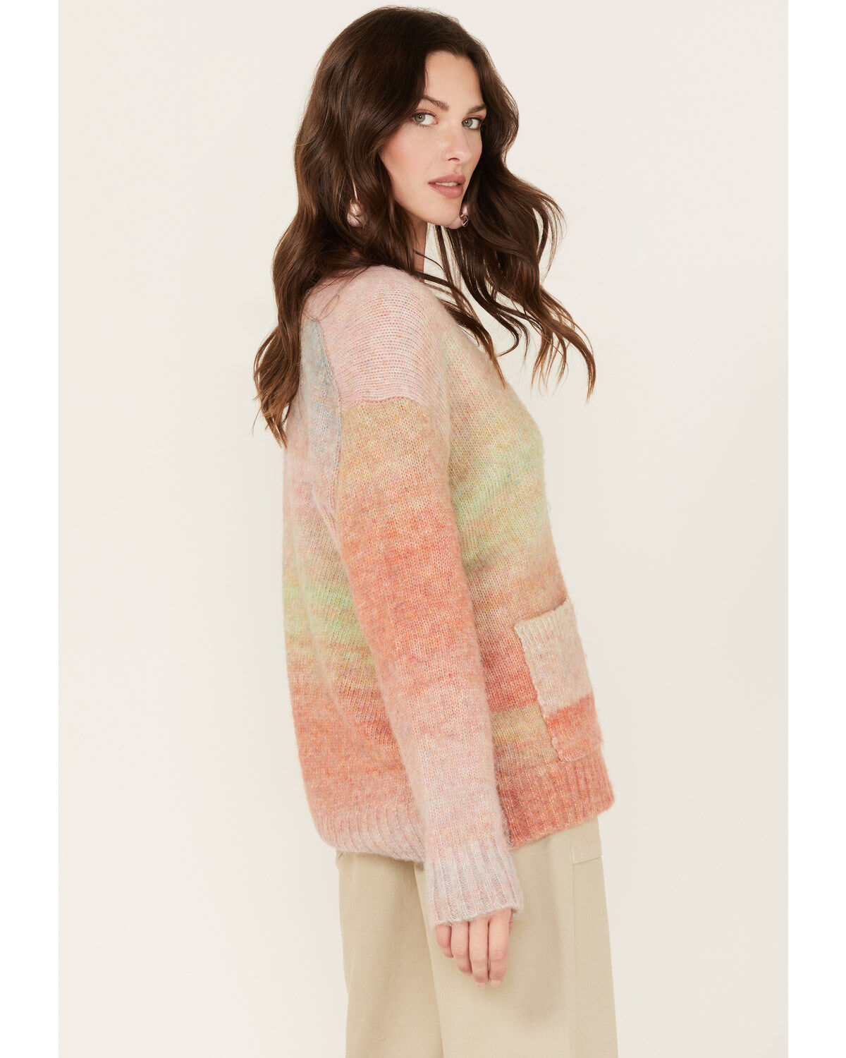 Image #2 - Revel Women's Marled Knit Button-Front Cardigan, , hi-res