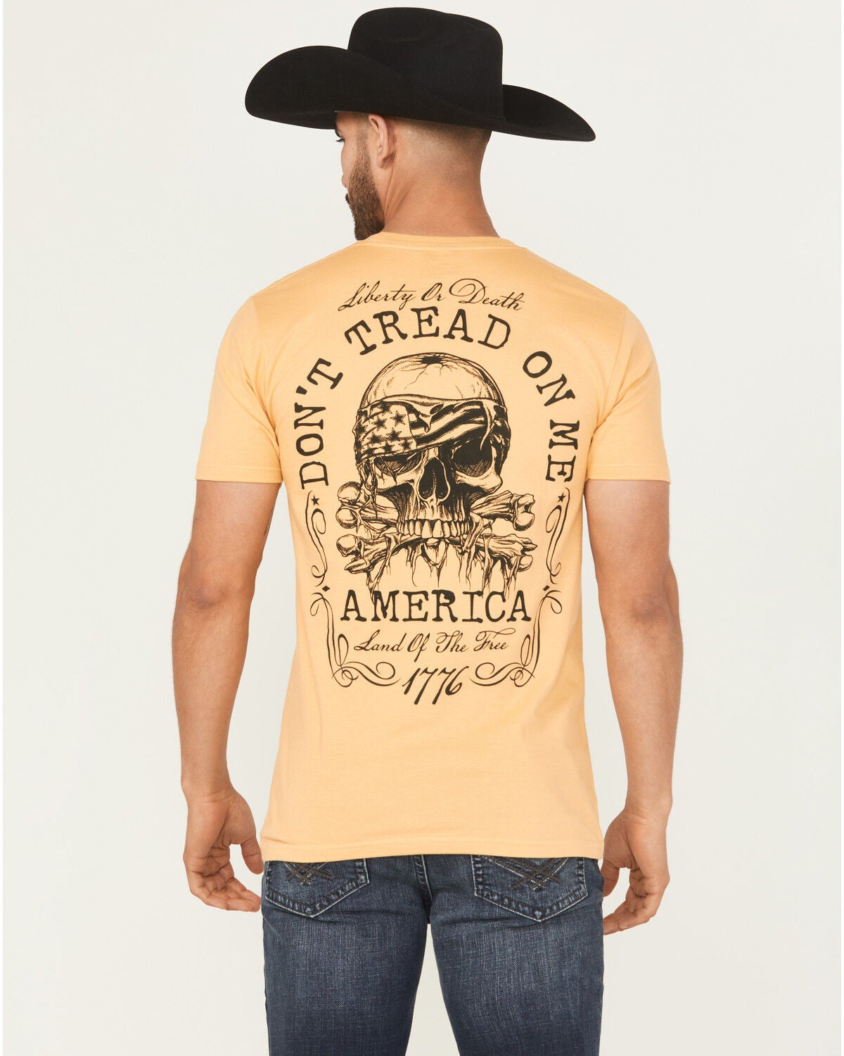 Howitzer Men's Liberty Short Sleeve Graphic T-Shirt, Yellow, hi-res