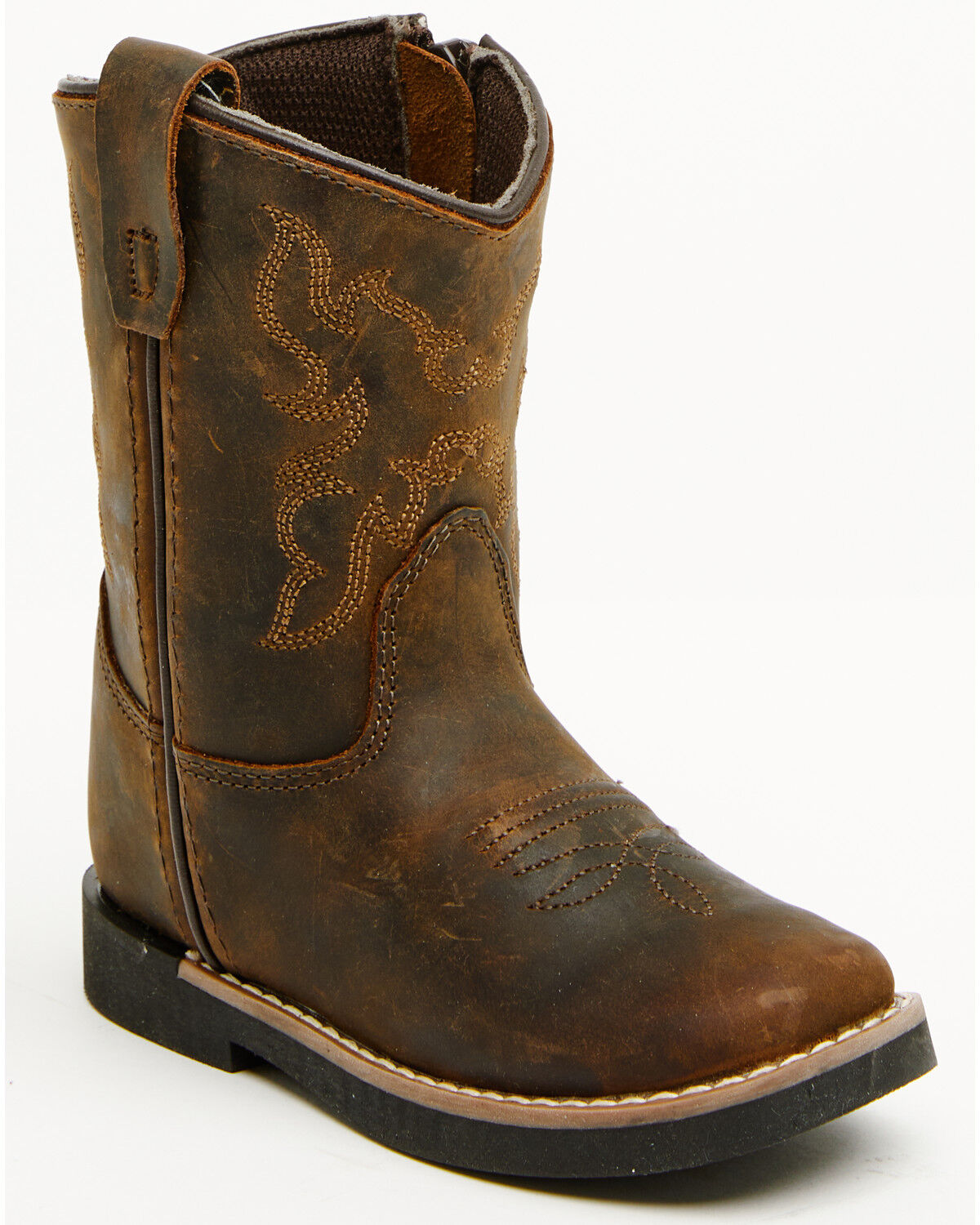 Image #1 - Cody James Toddler Boys' Little Nash Western Boots - Broad Square Toe, Brown, hi-res