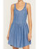 Image #3 - Wrangler Retro Women's Medium Wash Drop Waist Denim Mini Dress, Medium Wash, hi-res