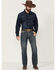 Image #1 - Rock & Roll Denim Men's Cannon Medium Wash Bootcut Stretch Denim Jeans, Medium Wash, hi-res
