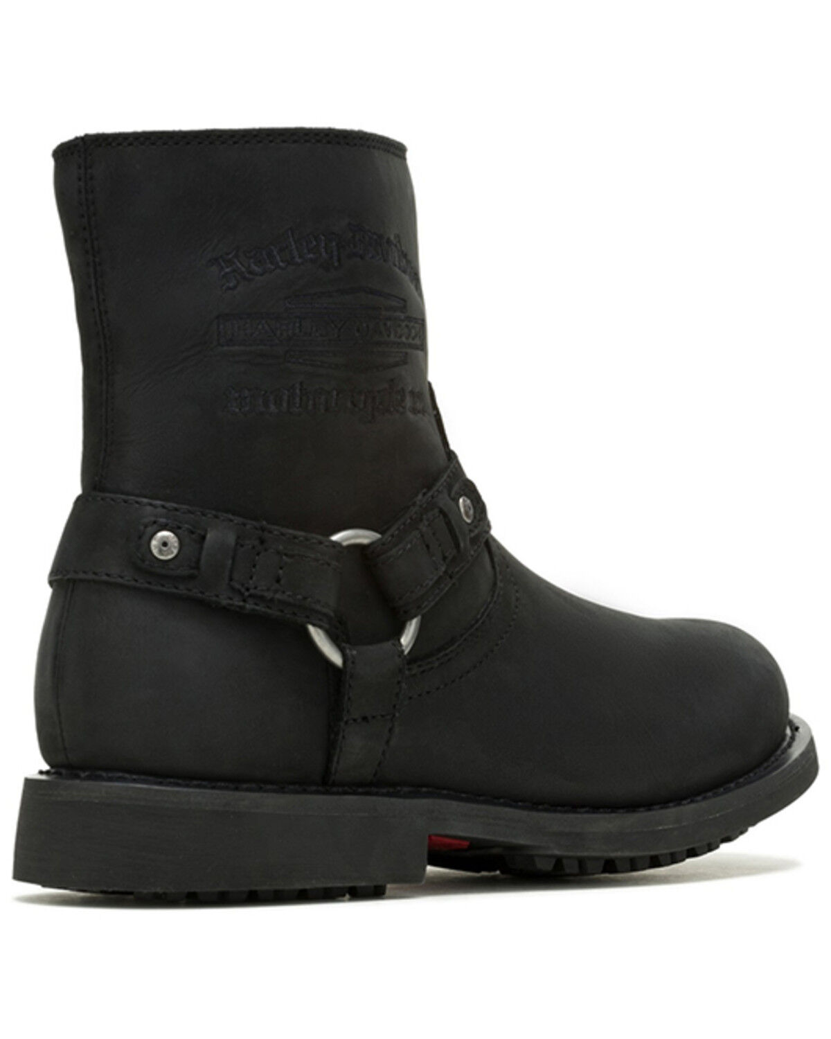 Image #2 - Harley Davidson Men's Scout Moto Boots - Round Toe, Black, hi-res