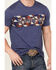 Image #3 - RANK 45® Men's Bloomville Short Sleeve Graphic T-Shirt, Royal Blue, hi-res