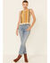 Wishlist Women's Mustard Stripe Sweater Knit Tank Top  , Mustard, hi-res