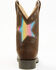 Image #5 - Shyanne Girls' Superstar Western Boots - Broad Square Toe, Brown, hi-res