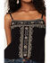 Shyanne Women's Beaded Cami Top, Black, hi-res