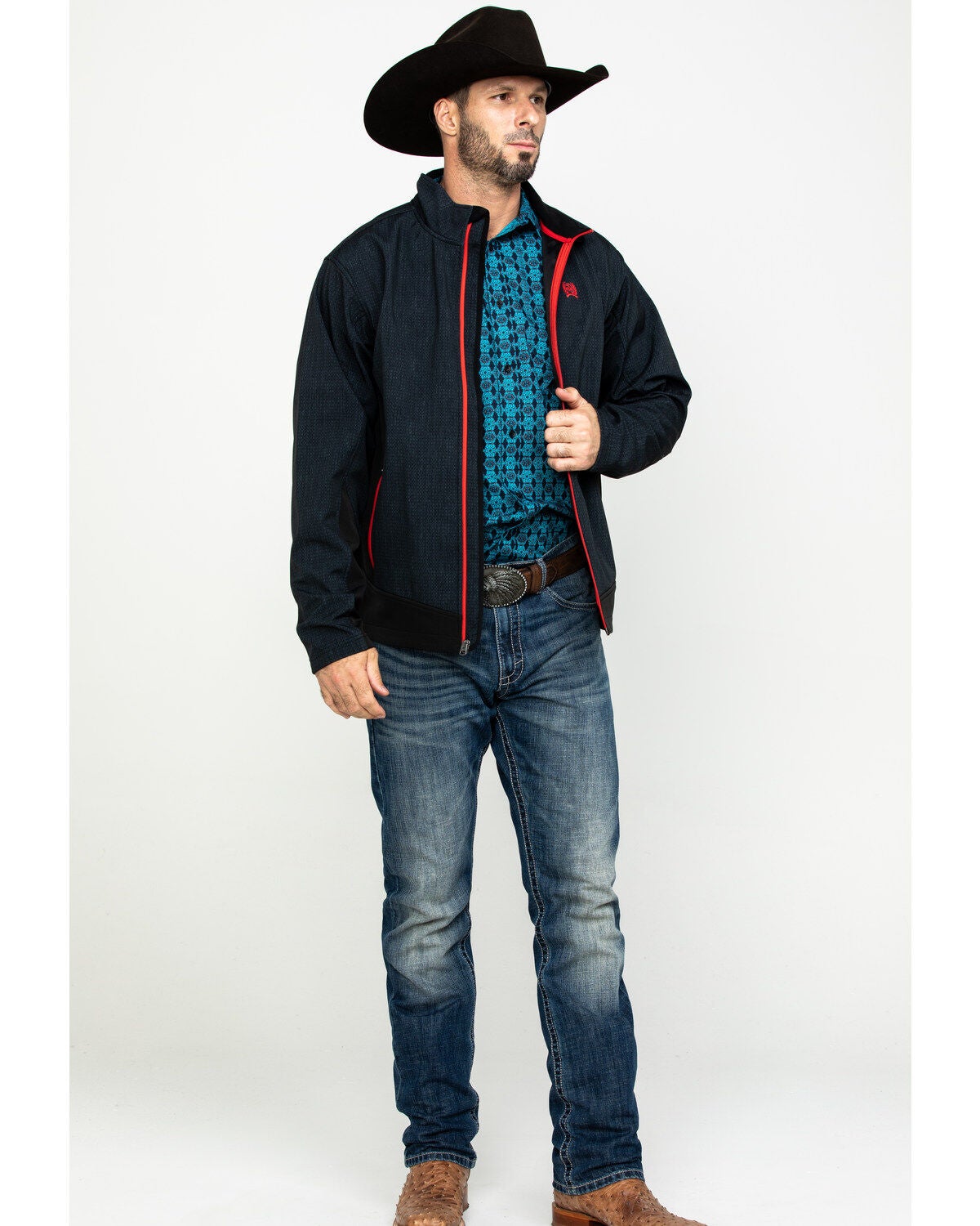 cinch men's bonded softshell jacket