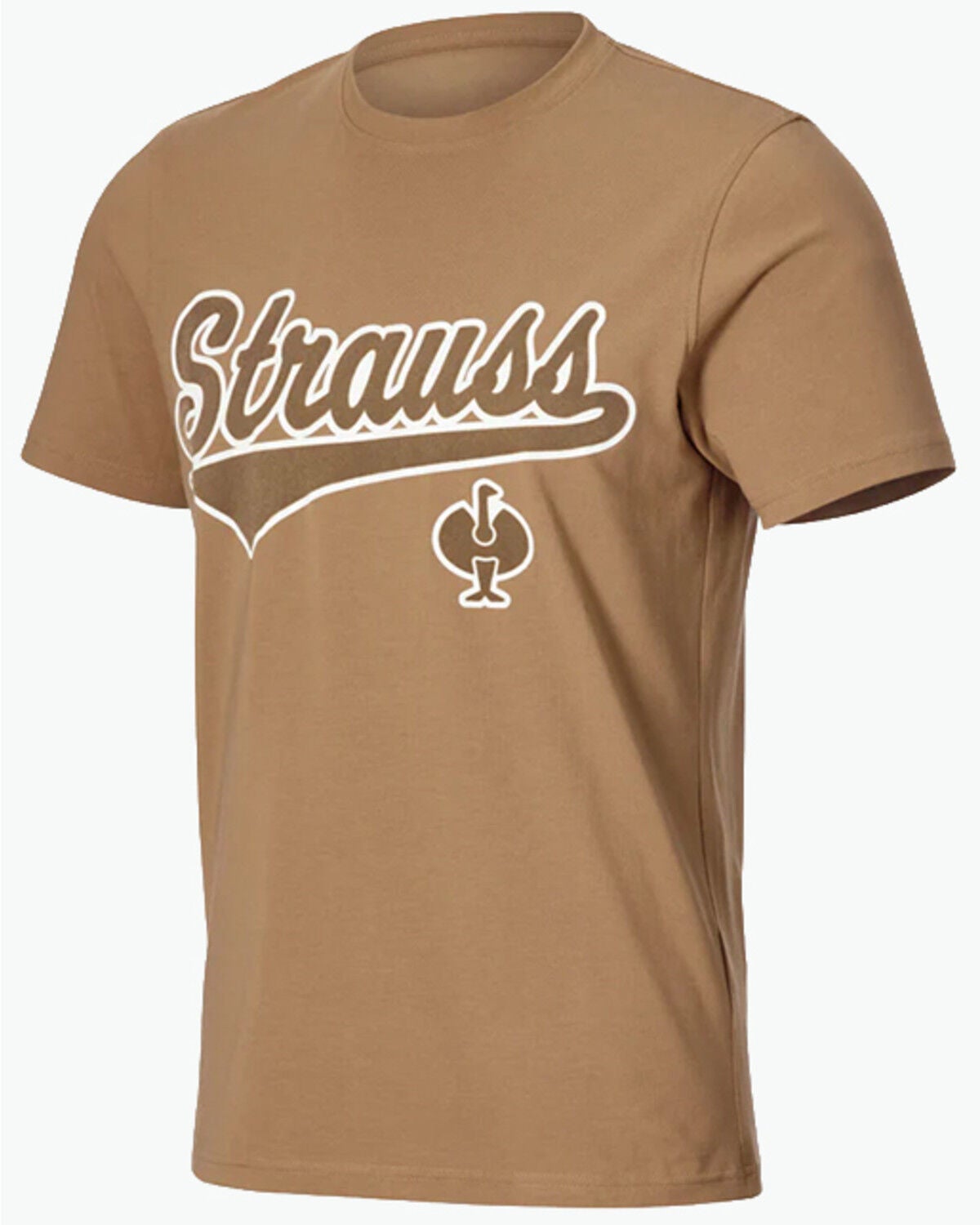 Image #1 - Strauss Men's Artwork Short Sleeve Graphic T-Shirt, Brown, hi-res