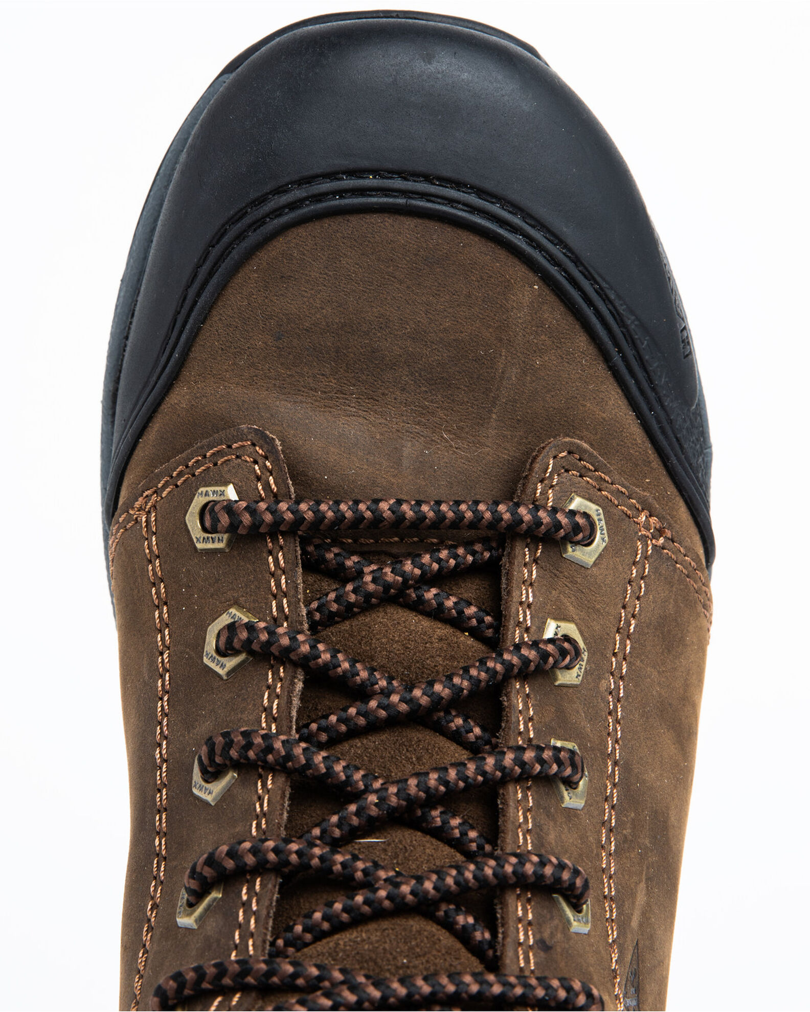 Image #6 - Hawx Men's 6" Crew Lace-To-Toe Work Boots - Composite Toe, Dark Brown, hi-res